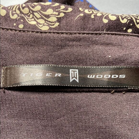 Tiger Woods NWOT Vintage Patterned Polo Shirt XXL - Picture 4 of 8